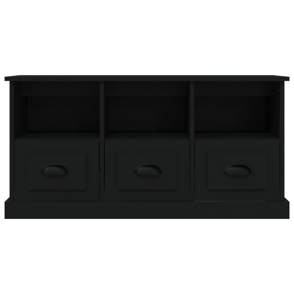 TV Cabinet Black 100x35x50 cm Engineered Wood