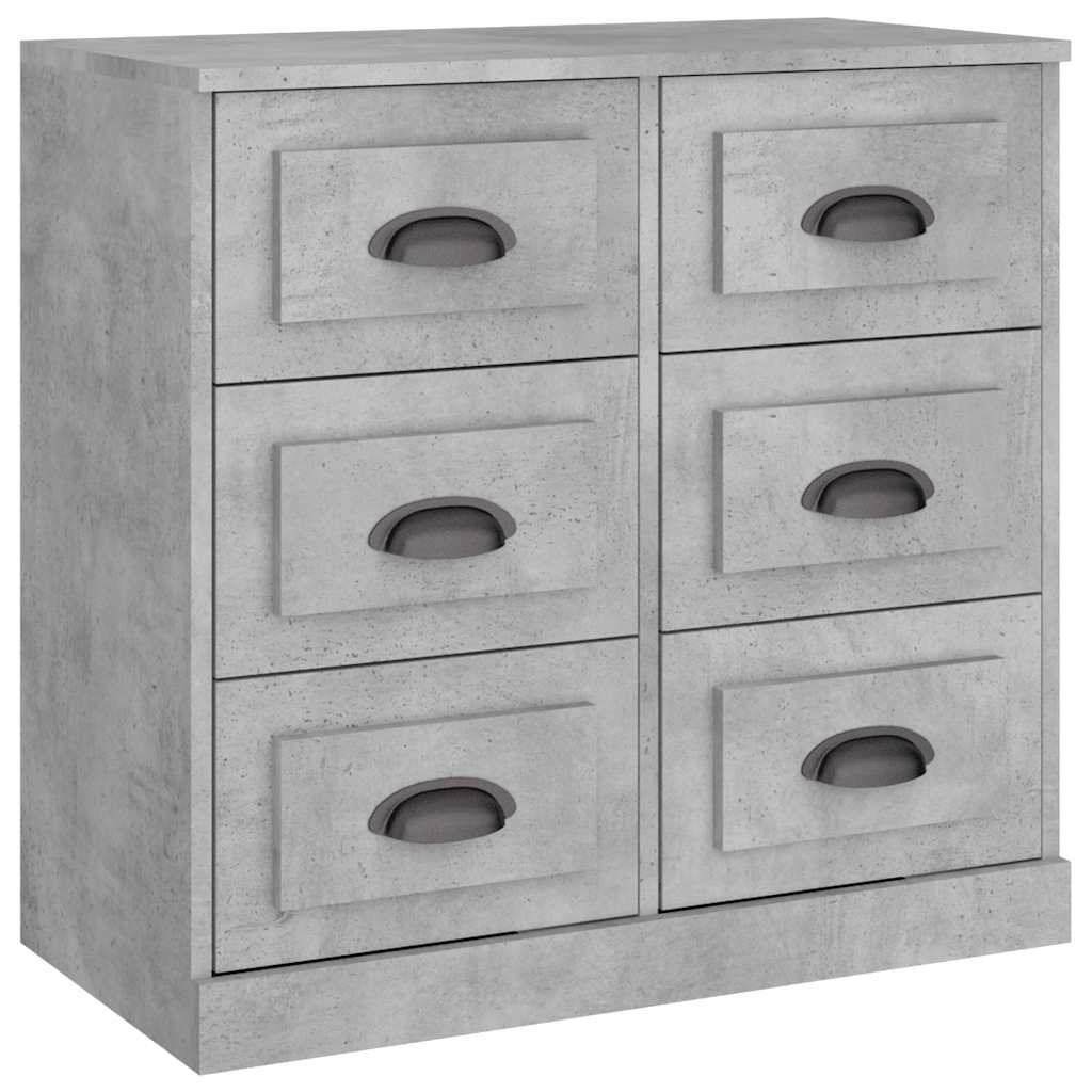 Sideboard Concrete Grey 70x35.5x67.5 cm Engineered Wood