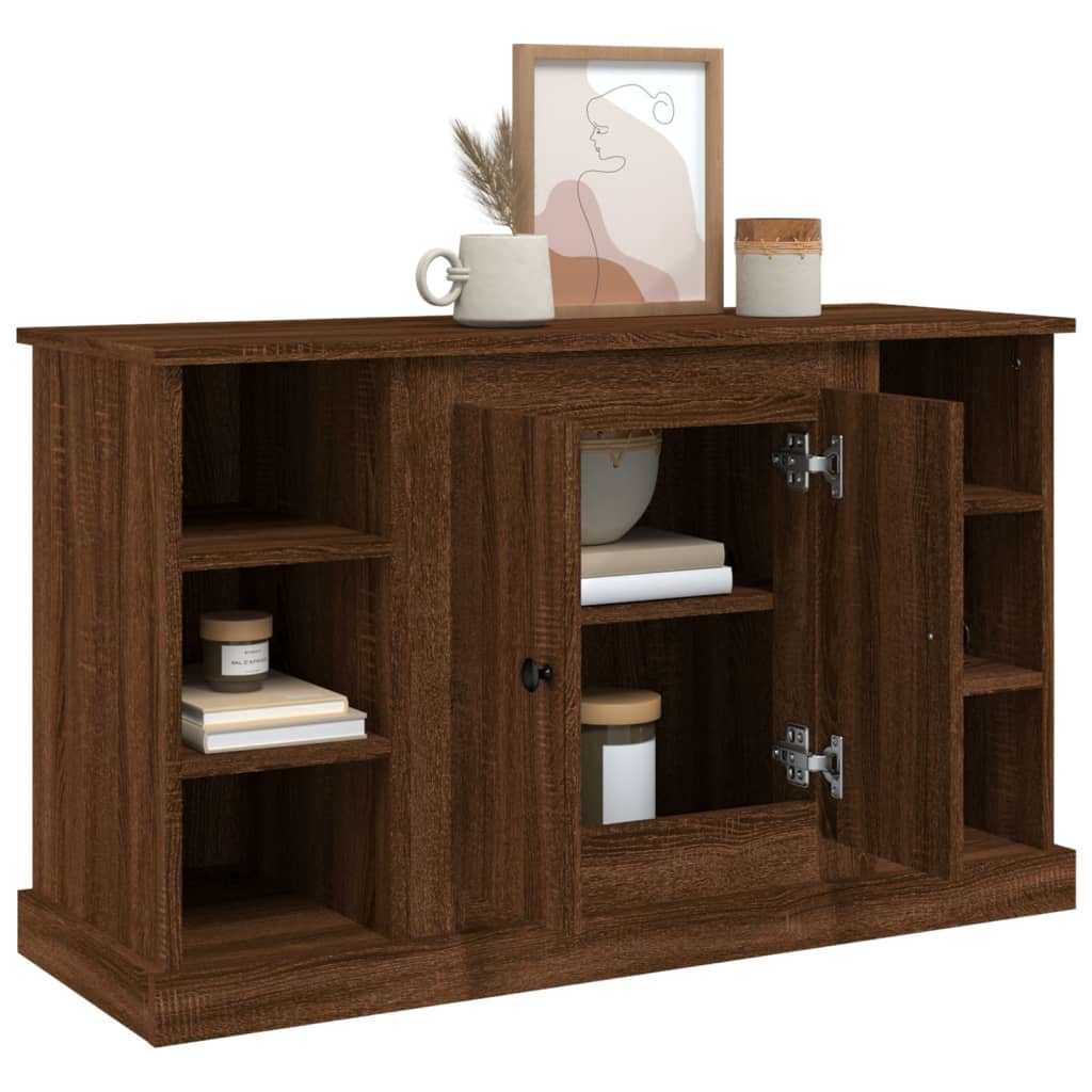Sideboard Brown Oak 100x35.5x60 cm Engineered Wood
