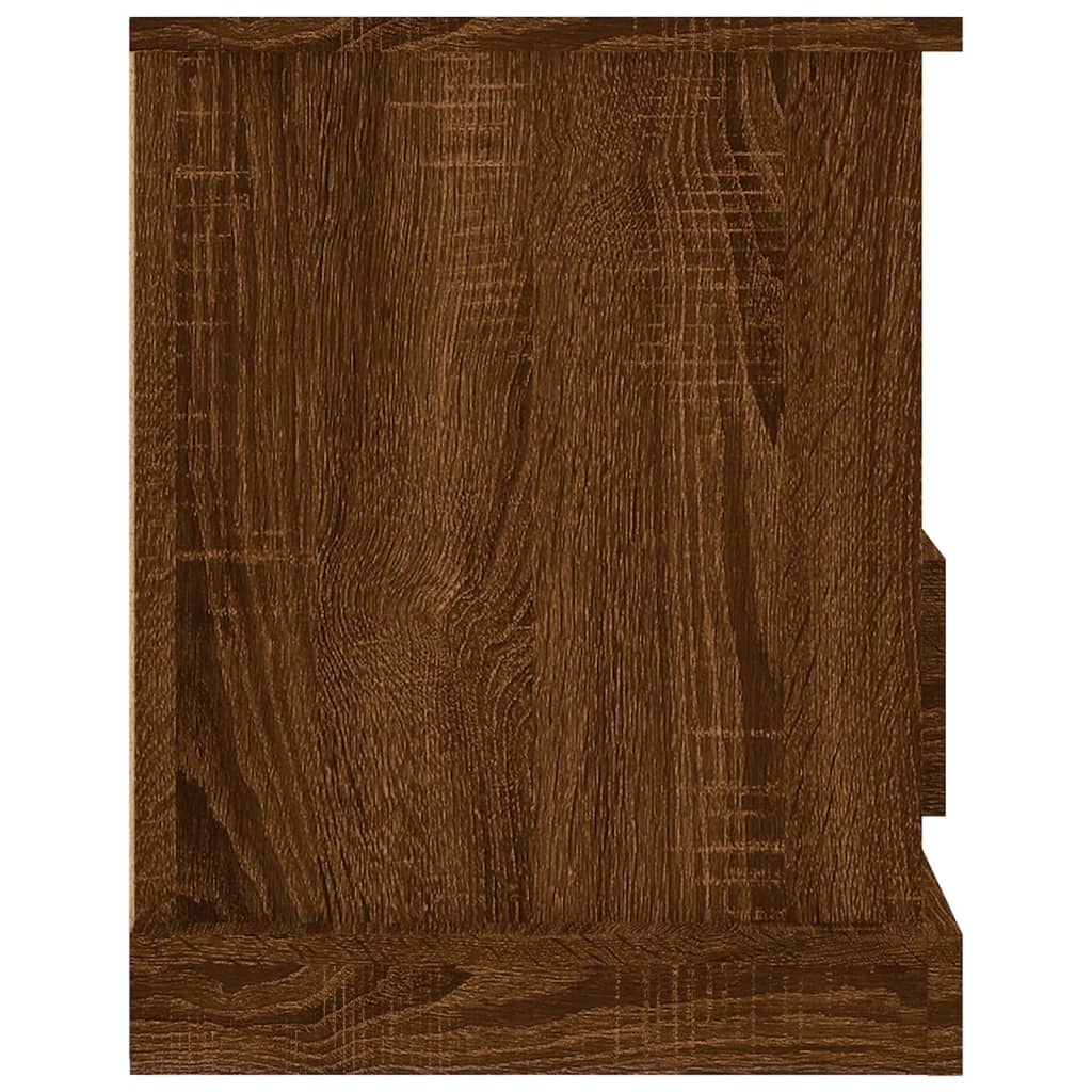 TV Cabinet Brown Oak 93x35.5x45 cm Engineered Wood