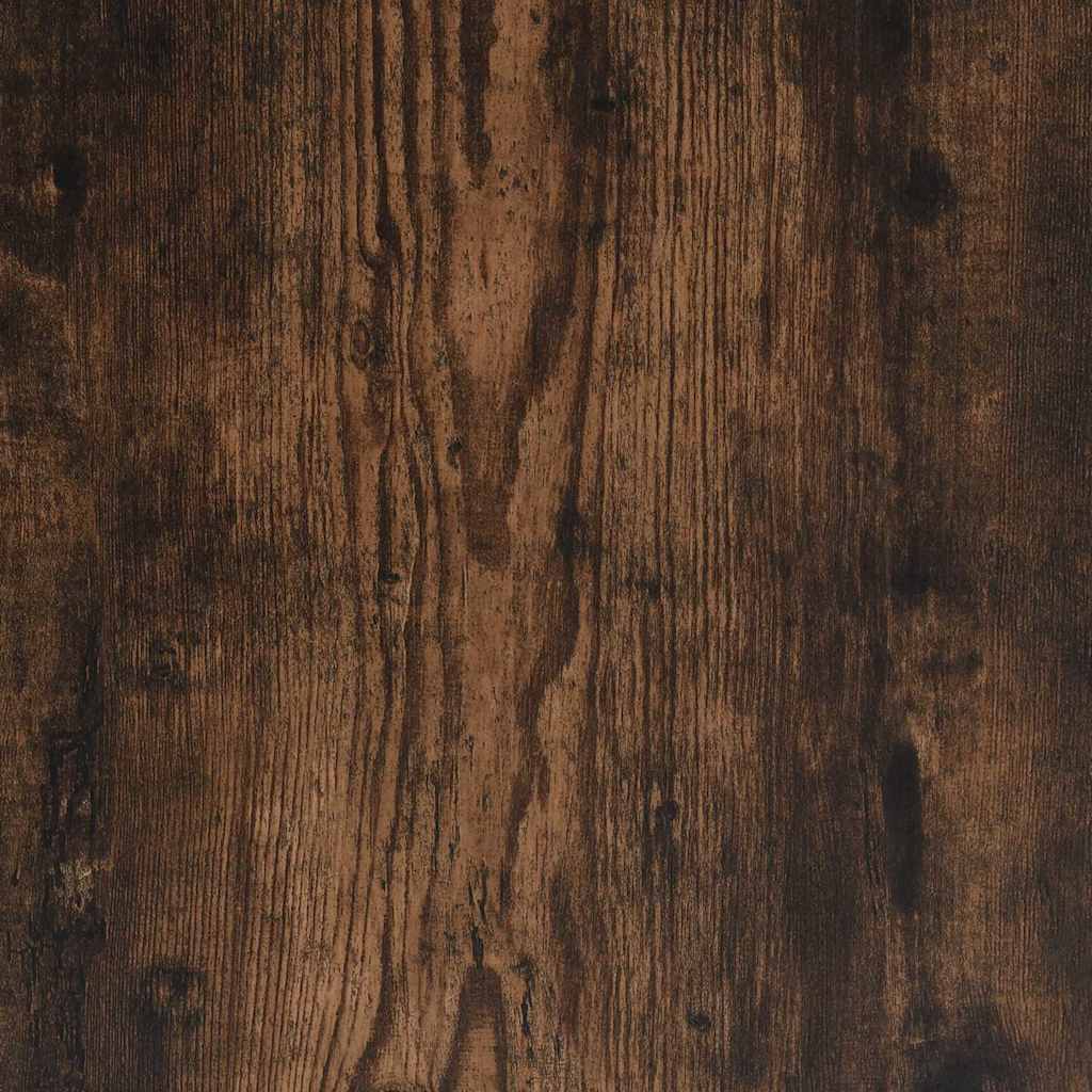 Desk with Drawer Smoked Oak 115x50x75 cm Engineered Wood