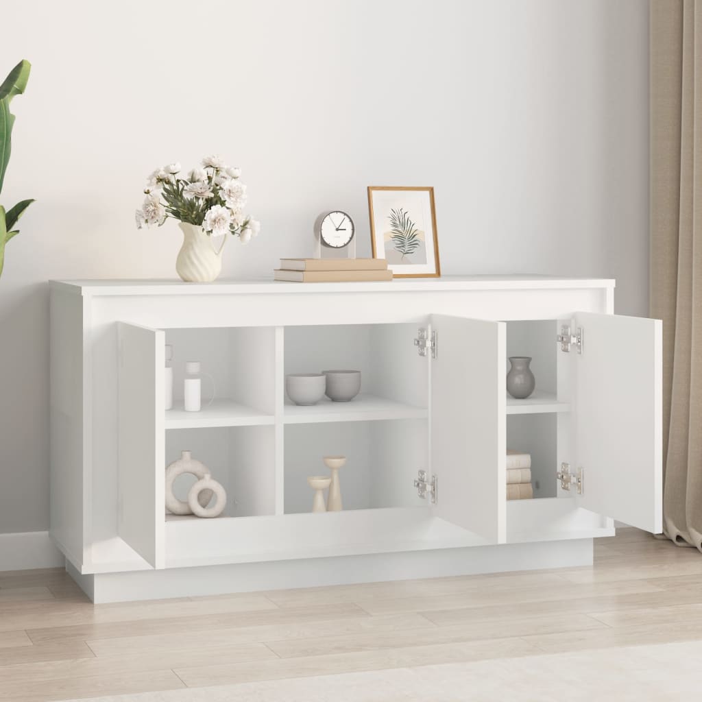 Modern Wooden 3 Door Home Sideboard Storage Cabinet Wood Dining Room Unit
