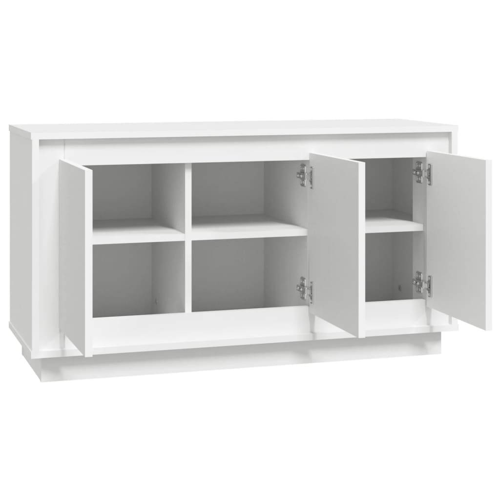 Modern Wooden 3 Door Home Sideboard Storage Cabinet Wood Dining Room Unit