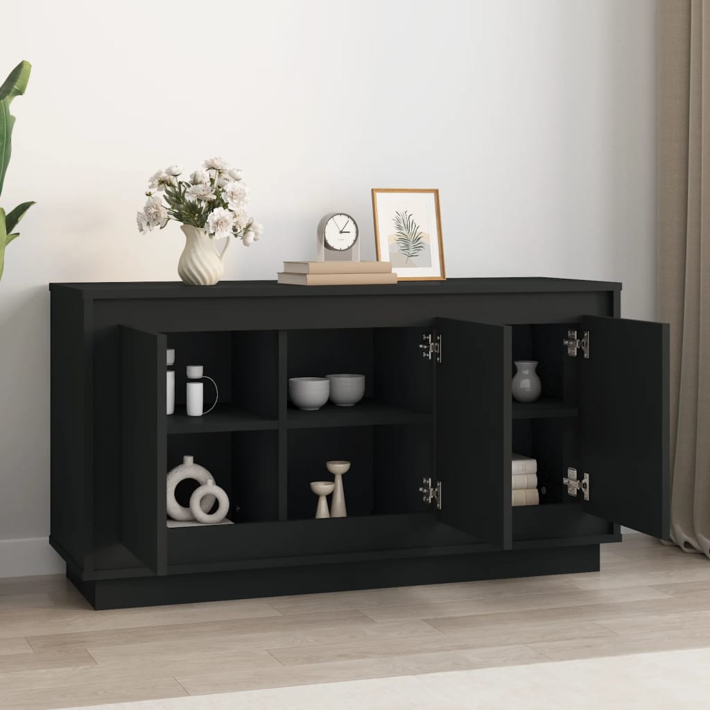 Modern Wooden 3 Door Home Sideboard Storage Cabinet Wood Dining Room Unit