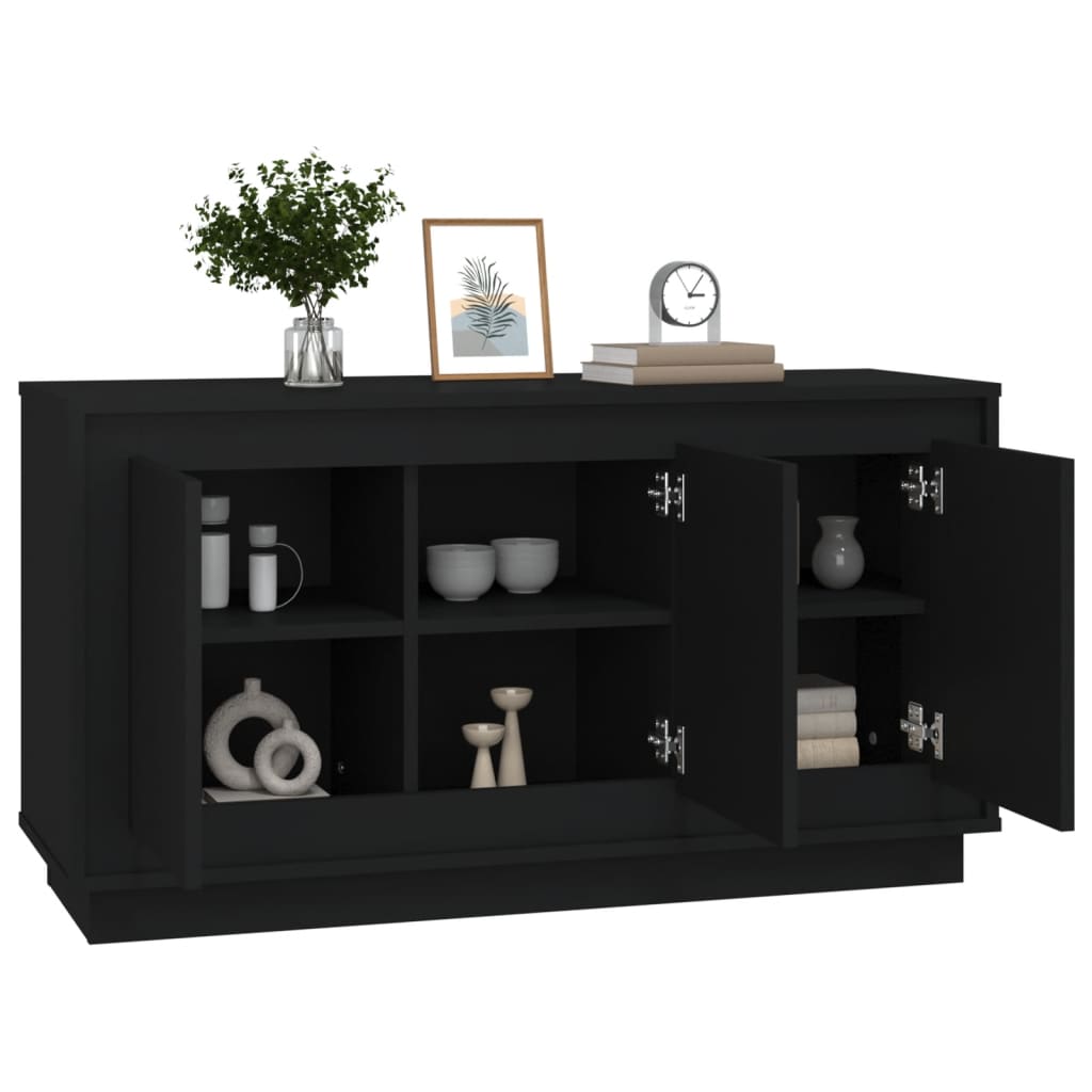 Modern Wooden 3 Door Home Sideboard Storage Cabinet Wood Dining Room Unit