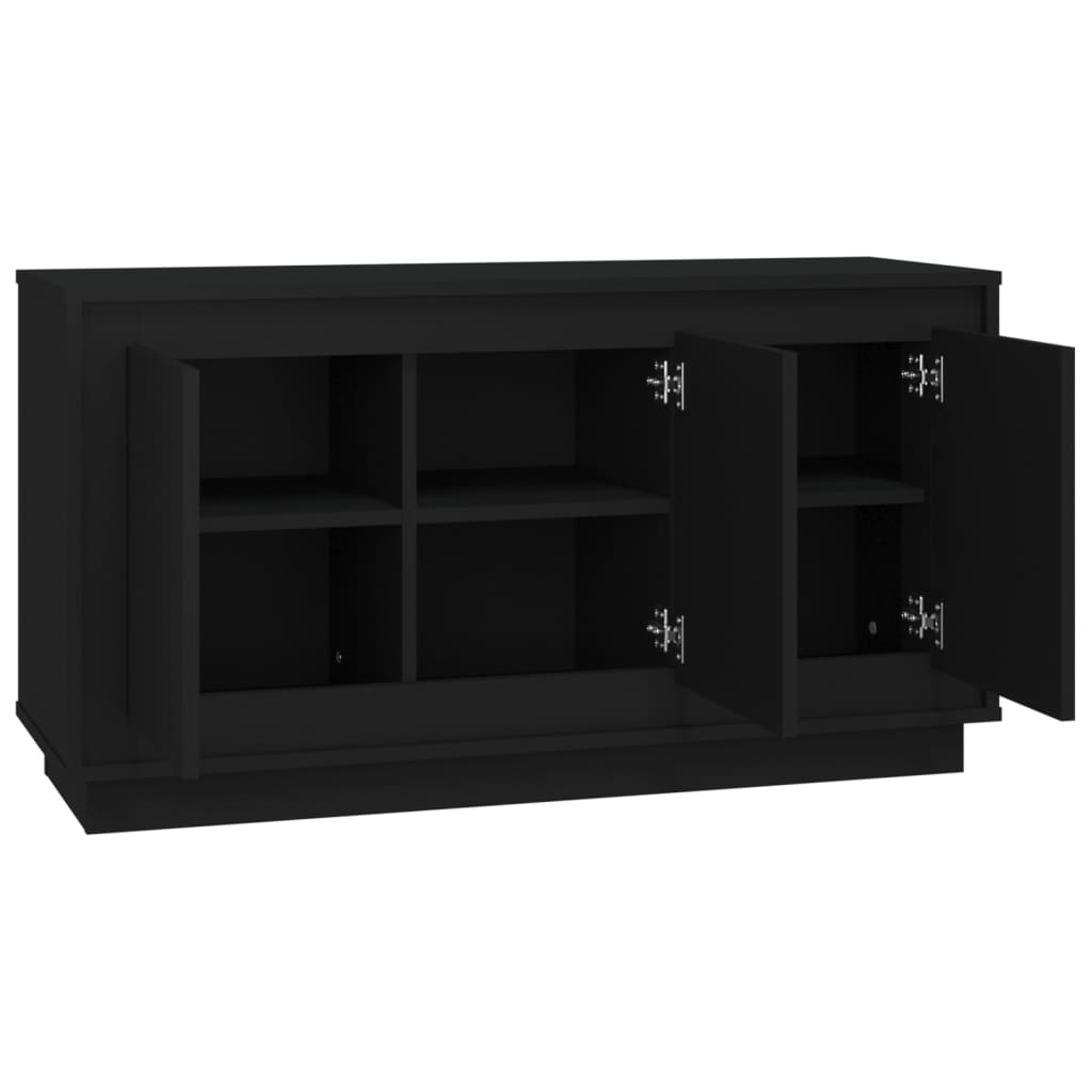 Modern Wooden 3 Door Home Sideboard Storage Cabinet Wood Dining Room Unit