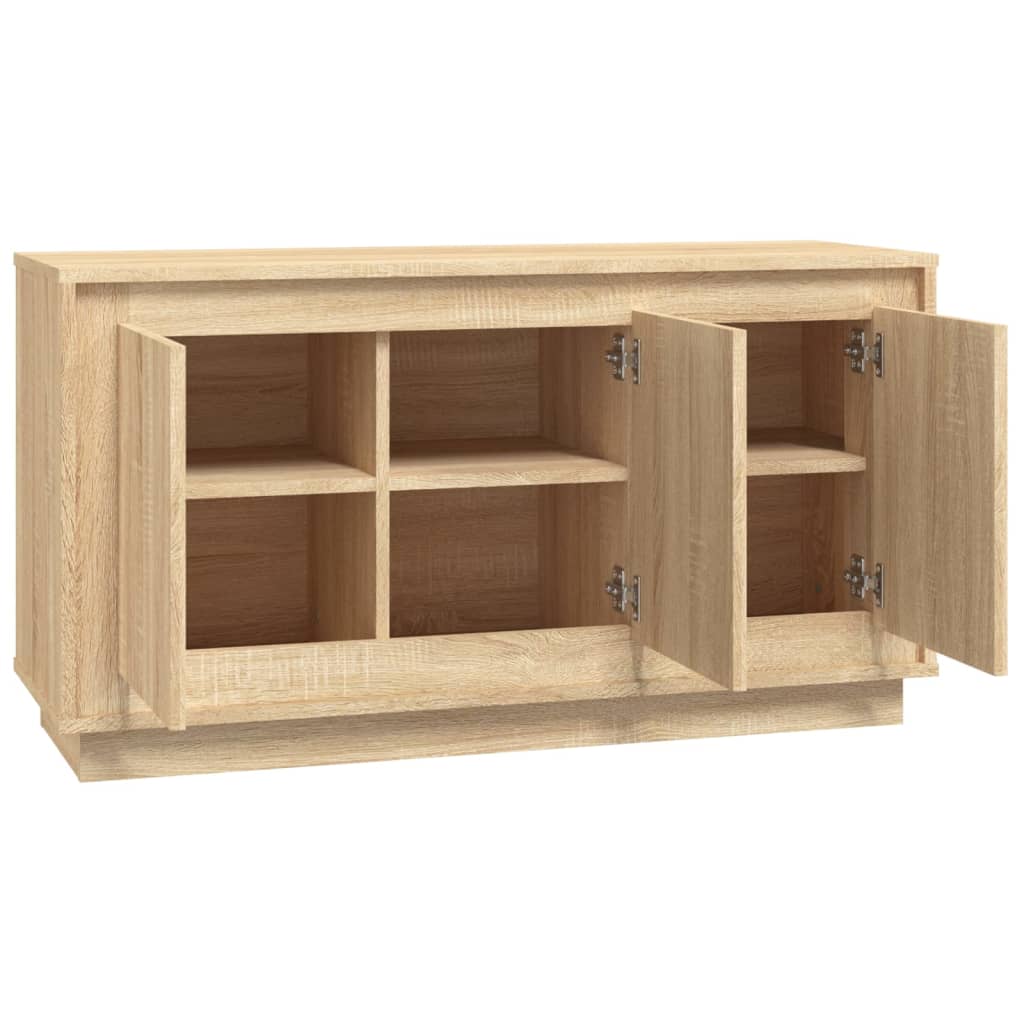 Modern Wooden 3 Door Home Sideboard Storage Cabinet Wood Dining Room Unit