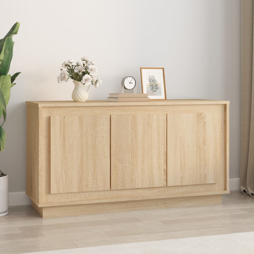 Modern Wooden 3 Door Home Sideboard Storage Cabinet Wood Dining Room Unit
