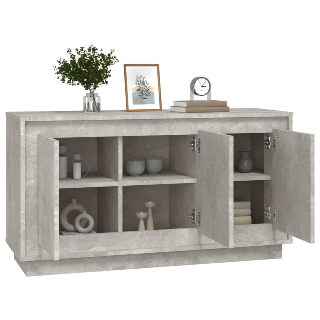Modern Wooden 3 Door Home Sideboard Storage Cabinet Wood Dining Room Unit