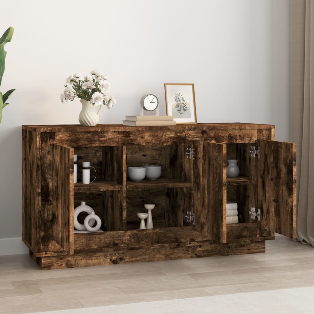 Modern Wooden 3 Door Home Sideboard Storage Cabinet Wood Dining Room Unit