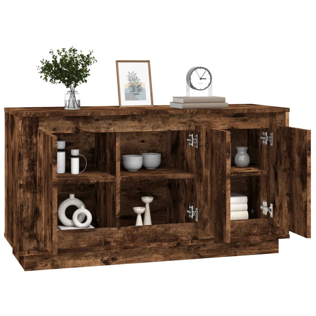 Modern Wooden 3 Door Home Sideboard Storage Cabinet Wood Dining Room Unit