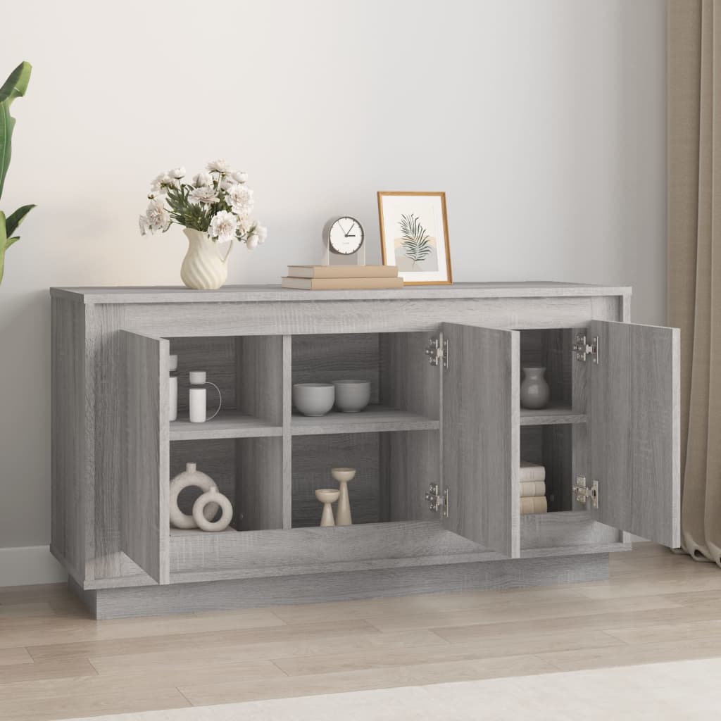 Modern Wooden 3 Door Home Sideboard Storage Cabinet Wood Dining Room Unit
