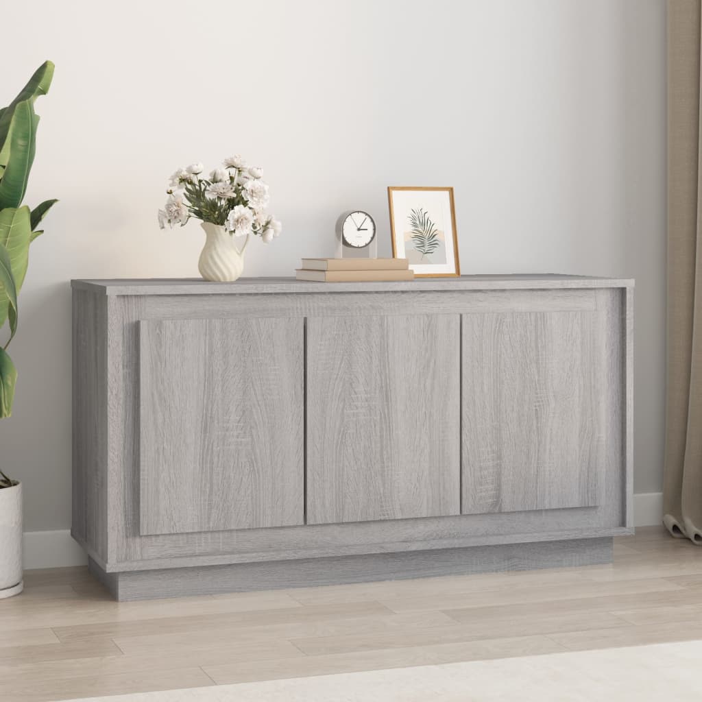 Modern Wooden 3 Door Home Sideboard Storage Cabinet Wood Dining Room Unit