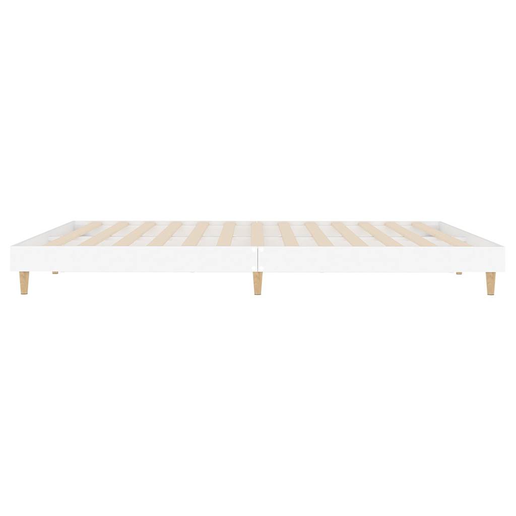 Bed Frame without Mattress White 120x200 cm Engineered Wood