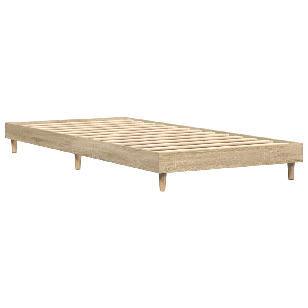 Bed Frame without Mattress Sonoma Oak 90x190 cm Single Engineered Wood