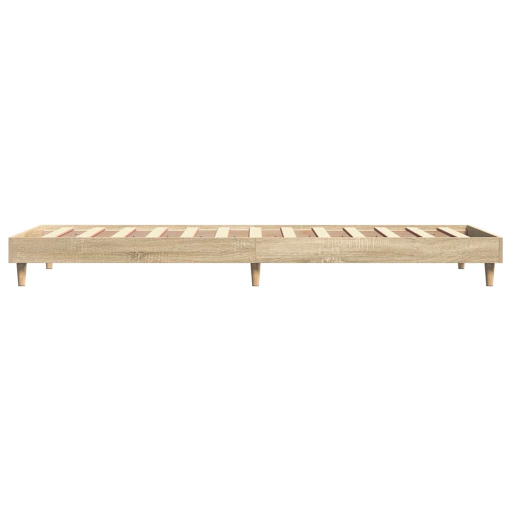 Bed Frame without Mattress Sonoma Oak 90x190 cm Single Engineered Wood