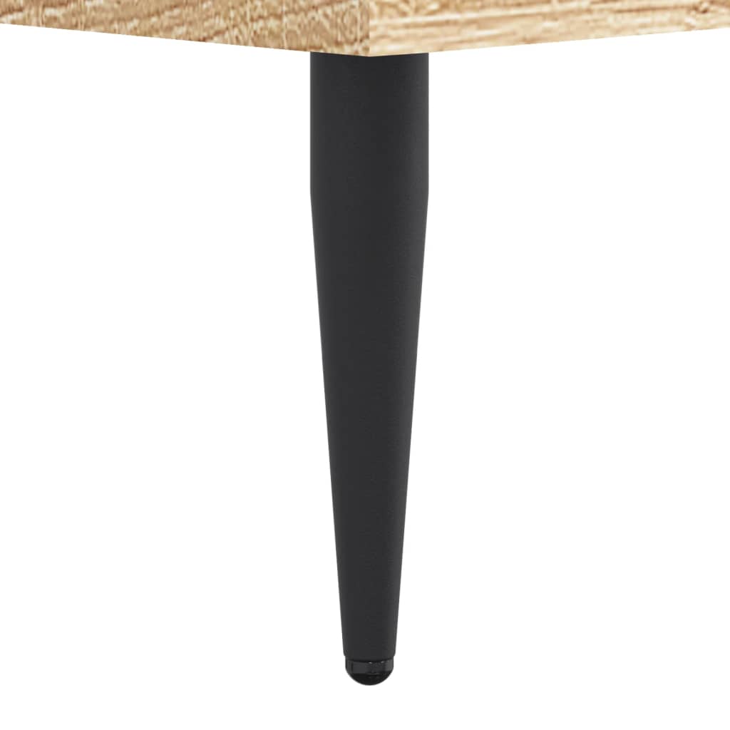 Bed Frame without Mattress Sonoma Oak 180x200 cm Super King Engineered Wood