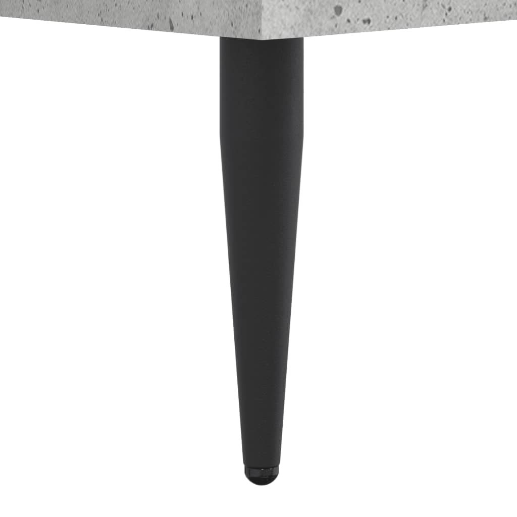 Bed Frame without Mattress Concrete Grey 140x200 cm