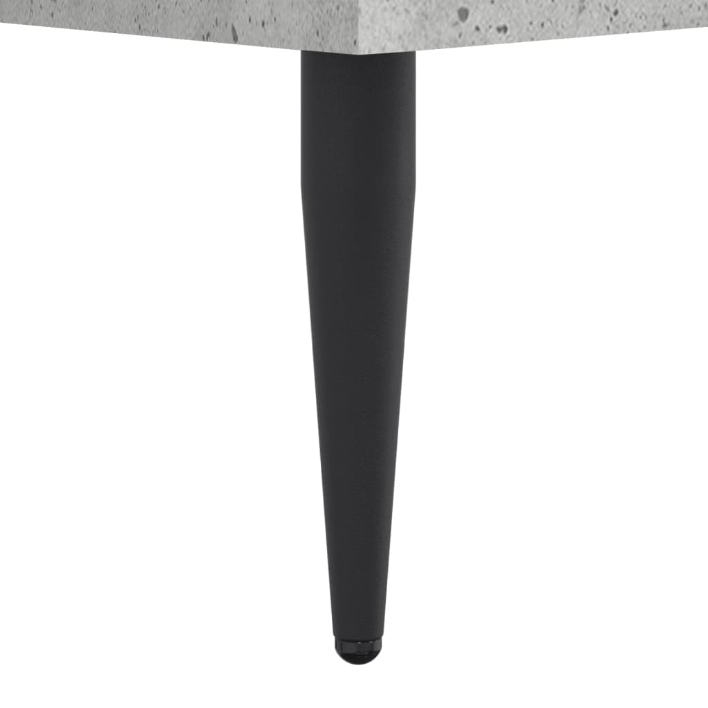 Bed Frame without Mattress Concrete Grey 140x190 cm