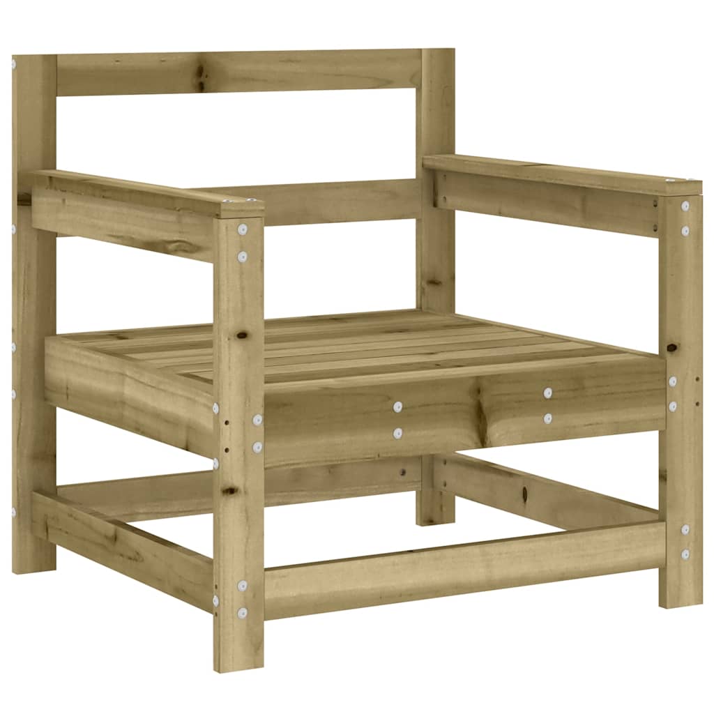 Outdoor Patio Wooden 2pcs Garden Chairs Set With Cushions Pine Wood Frame Seats