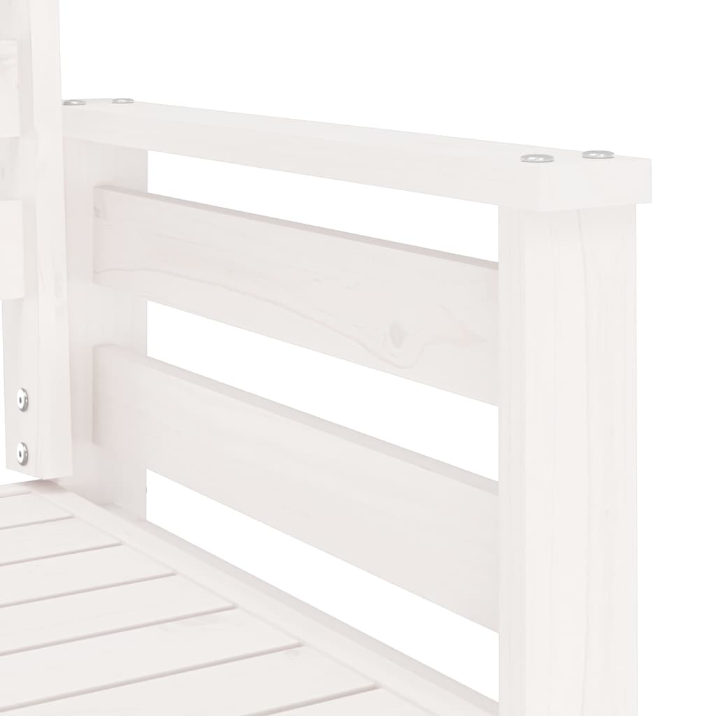 Outdoor Patio Wooden 2-Seater Garden Bench With Table Outside Wood Chairs Seats