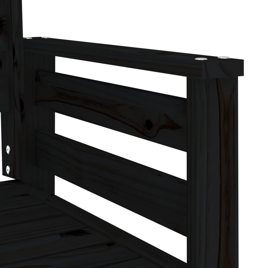 Outdoor Patio Wooden 2-Seater Garden Bench With Table Outside Wood Chairs Seats