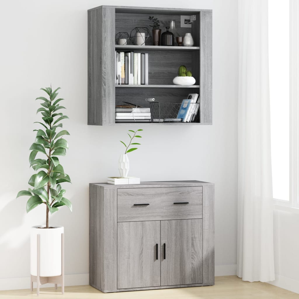 Highboard Grey Sonoma Engineered Wood