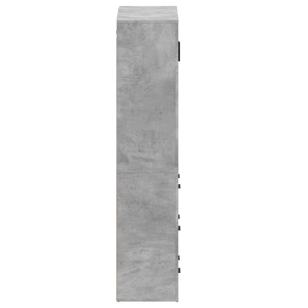 Highboard Concrete Grey Engineered Wood