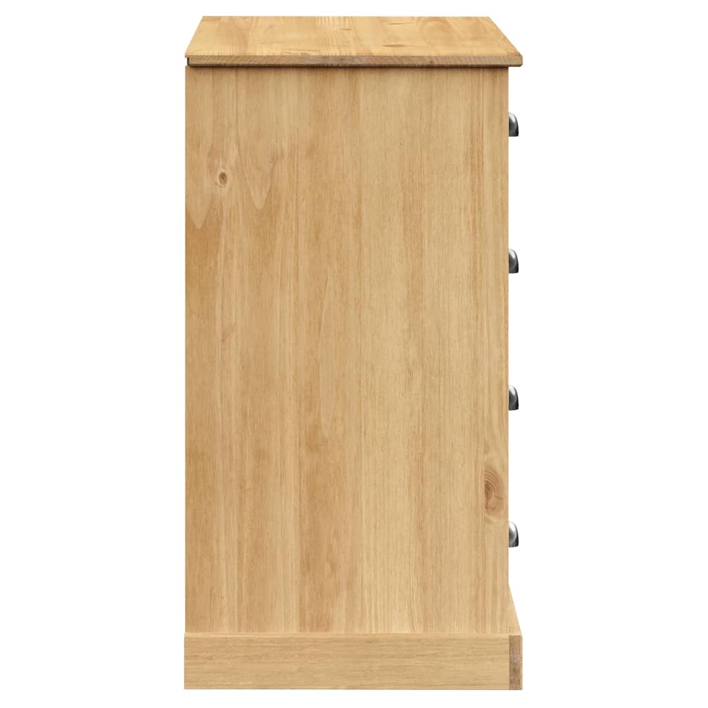 Sideboard with Drawers VIGO 113x40x75 cm Solid Wood Pine