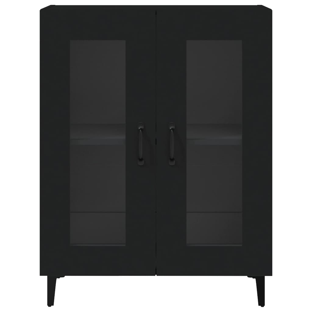 Sideboard Black 69.5x34x90 cm Engineered Wood