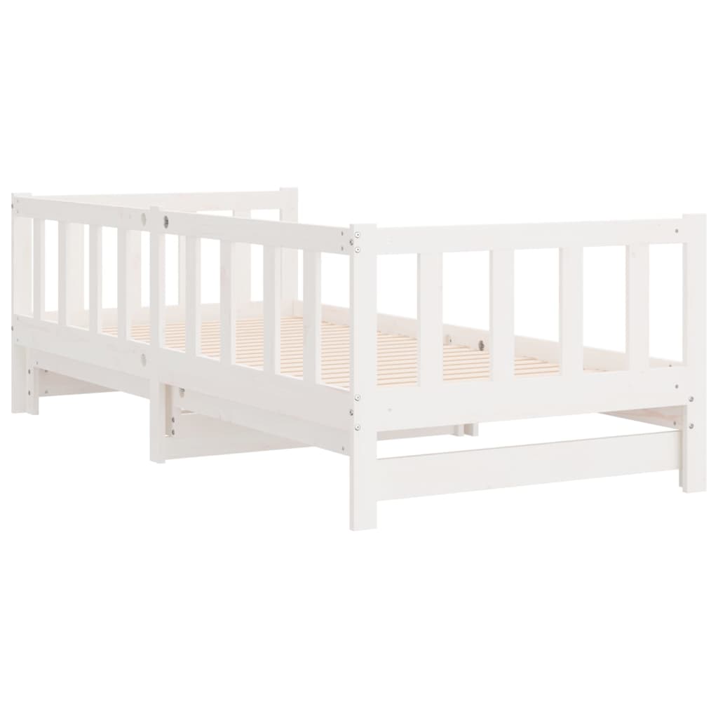 Pull-out Day Bed without Mattress White 2x(90x200) cm
