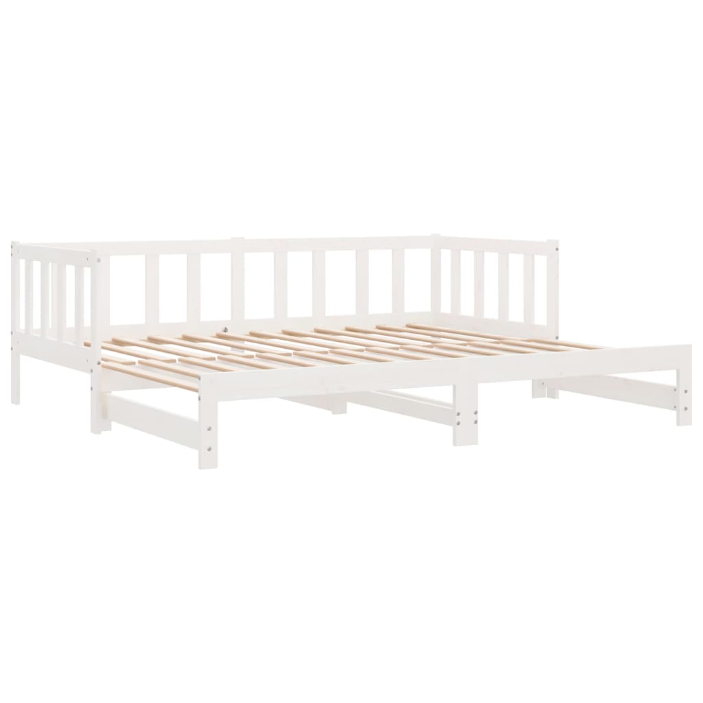 Pull-out Day Bed without Mattress White 2x(90x200) cm