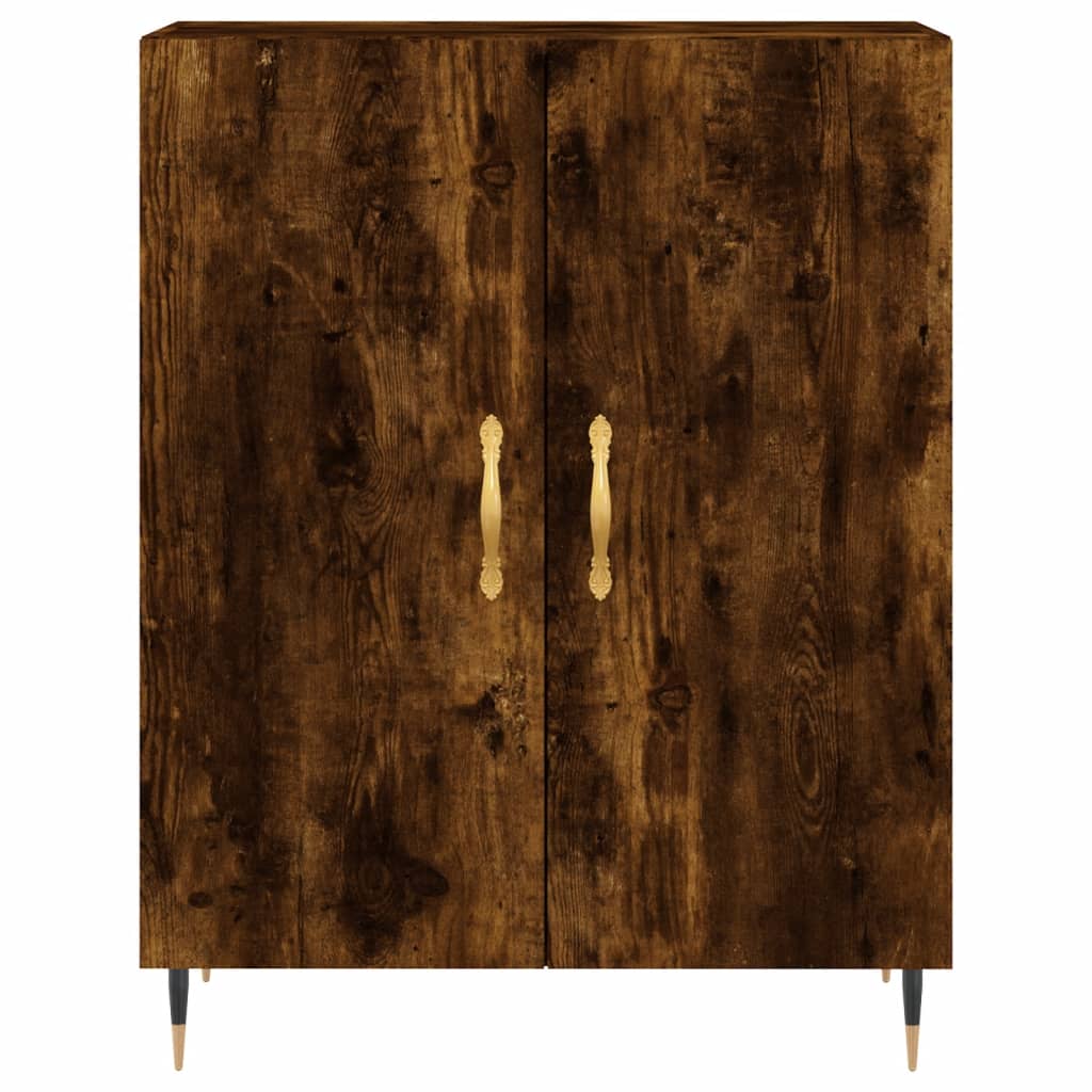 Sideboard Smoked Oak 69.5x34x90 cm Engineered Wood
