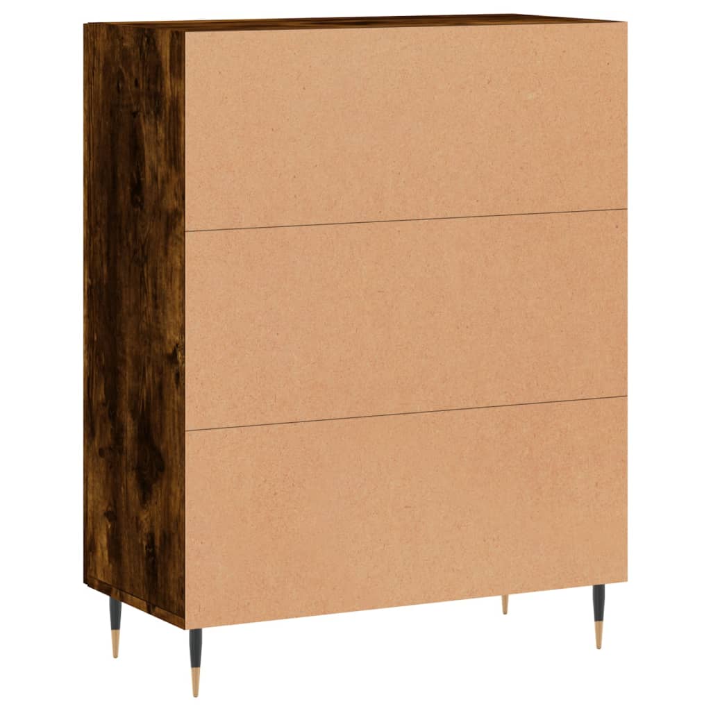 Sideboard Smoked Oak 69.5x34x90 cm Engineered Wood