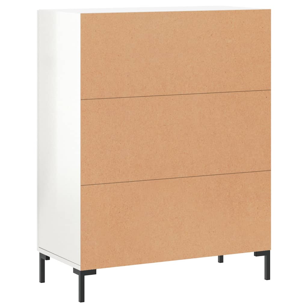 Sideboard High Gloss White 69.5x34x90 cm Engineered Wood