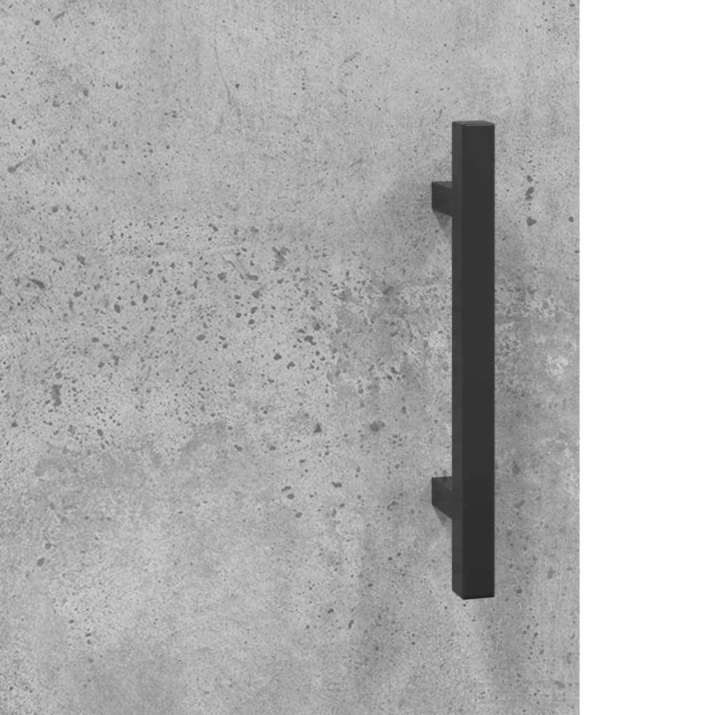 Sideboard Concrete Grey 69.5x34x90 cm Engineered Wood