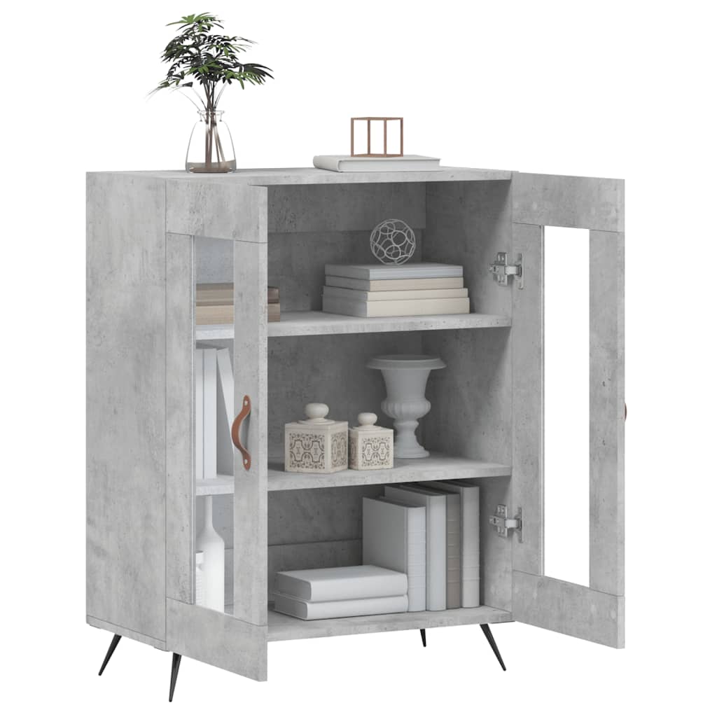 Sideboard Concrete Grey 69.5x34x90 cm Engineered Wood