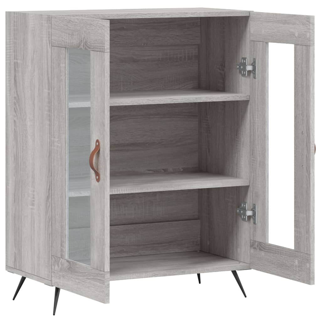 Sideboard Grey Sonoma 69.5x34x90 cm Engineered Wood