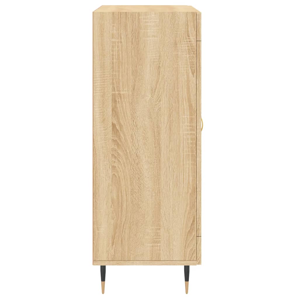 Modern Wooden 2 Door Sideboard Storage Cabinet Unit With Glass Doors Wood