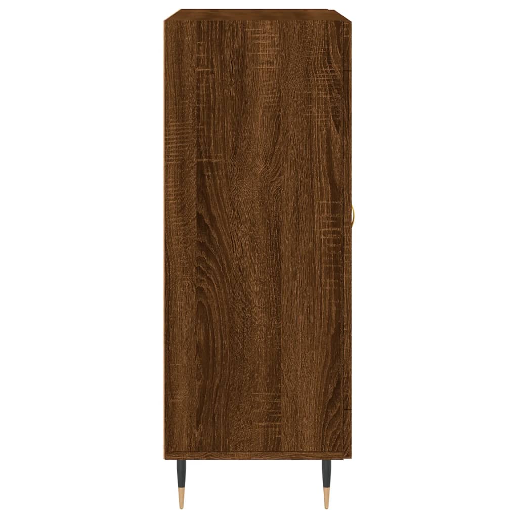 Modern Wooden 2 Door Sideboard Storage Cabinet Unit With Glass Doors Wood