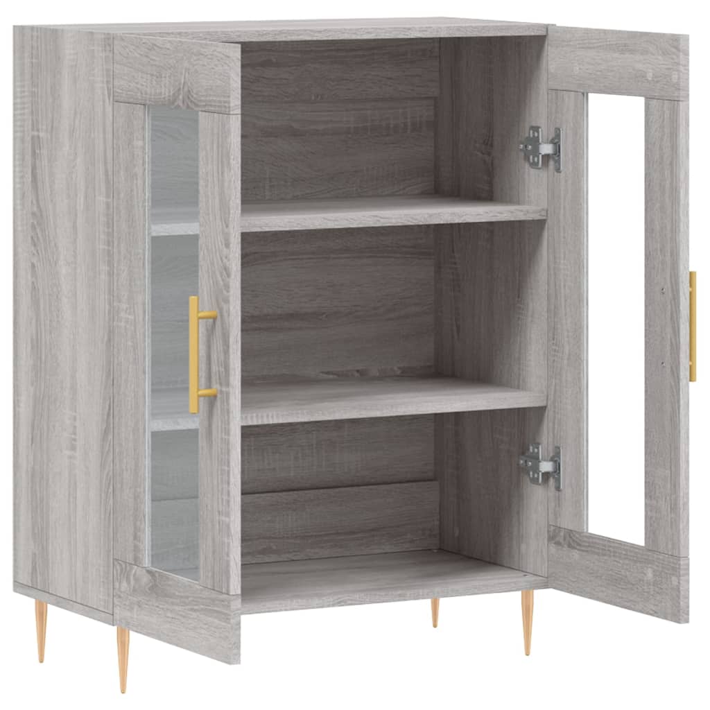 Sideboard Grey Sonoma 69.5x34x90 cm Engineered Wood