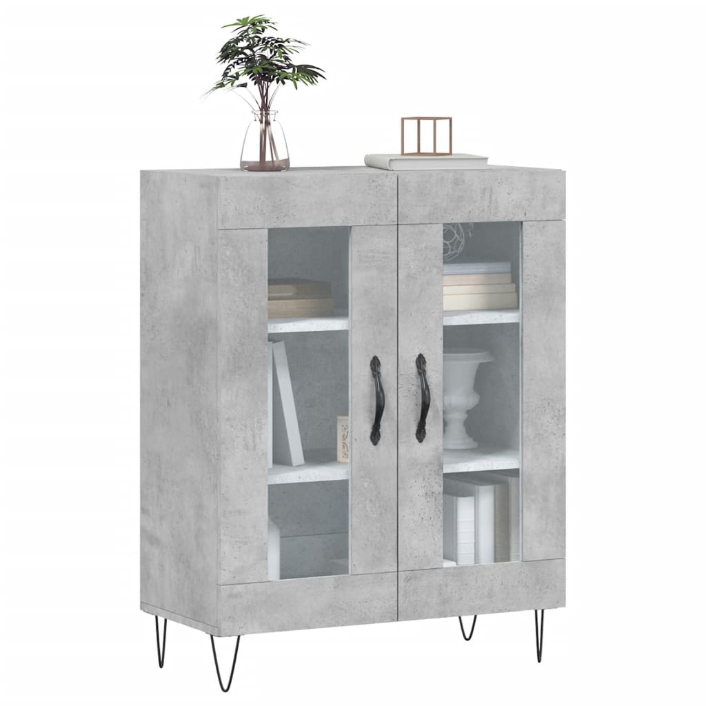 Sideboard Concrete Grey 69.5x34x90 cm Engineered Wood