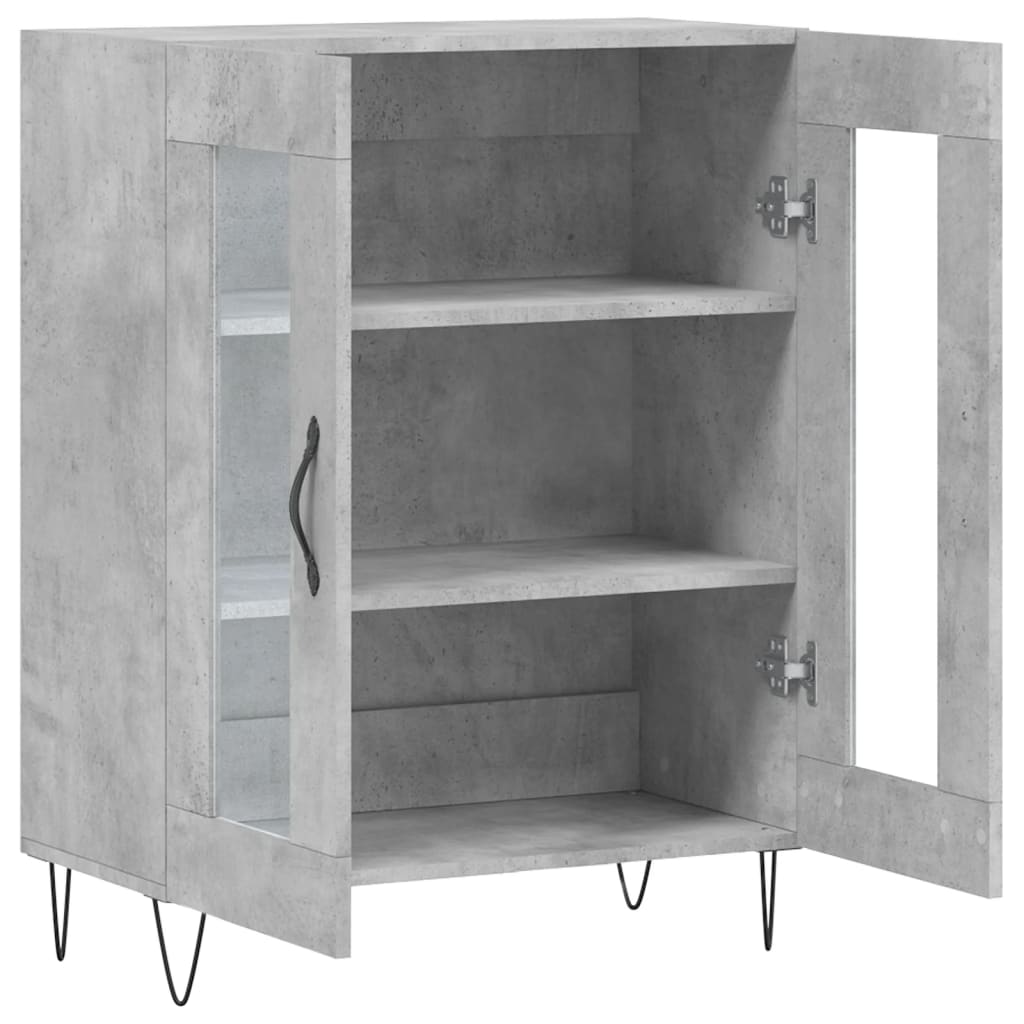 Sideboard Concrete Grey 69.5x34x90 cm Engineered Wood