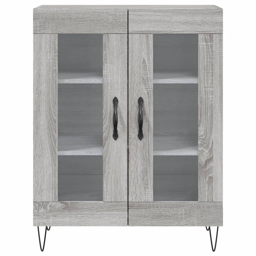 Sideboard Grey Sonoma 69.5x34x90 cm Engineered Wood