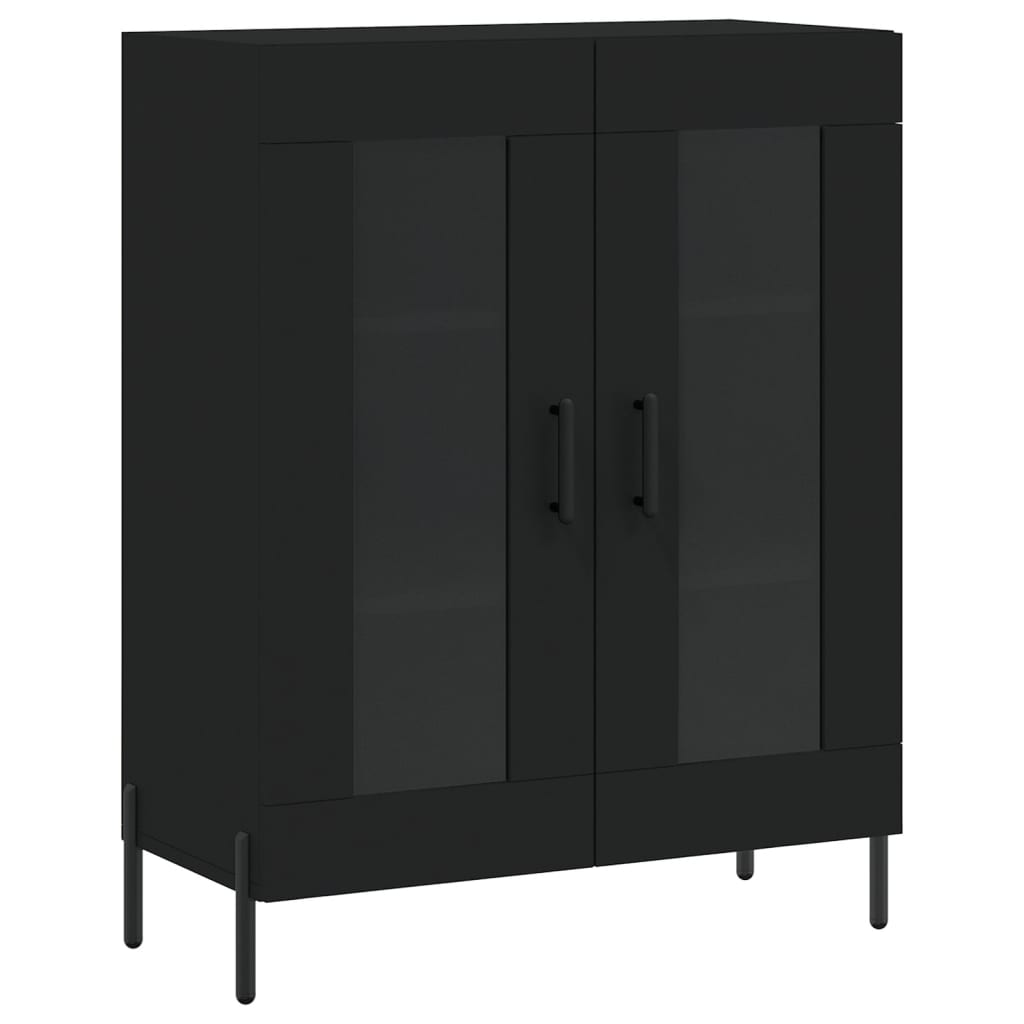 Sideboard Black 69.5x34x90 cm Engineered Wood