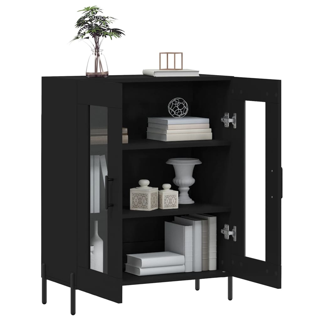 Sideboard Black 69.5x34x90 cm Engineered Wood