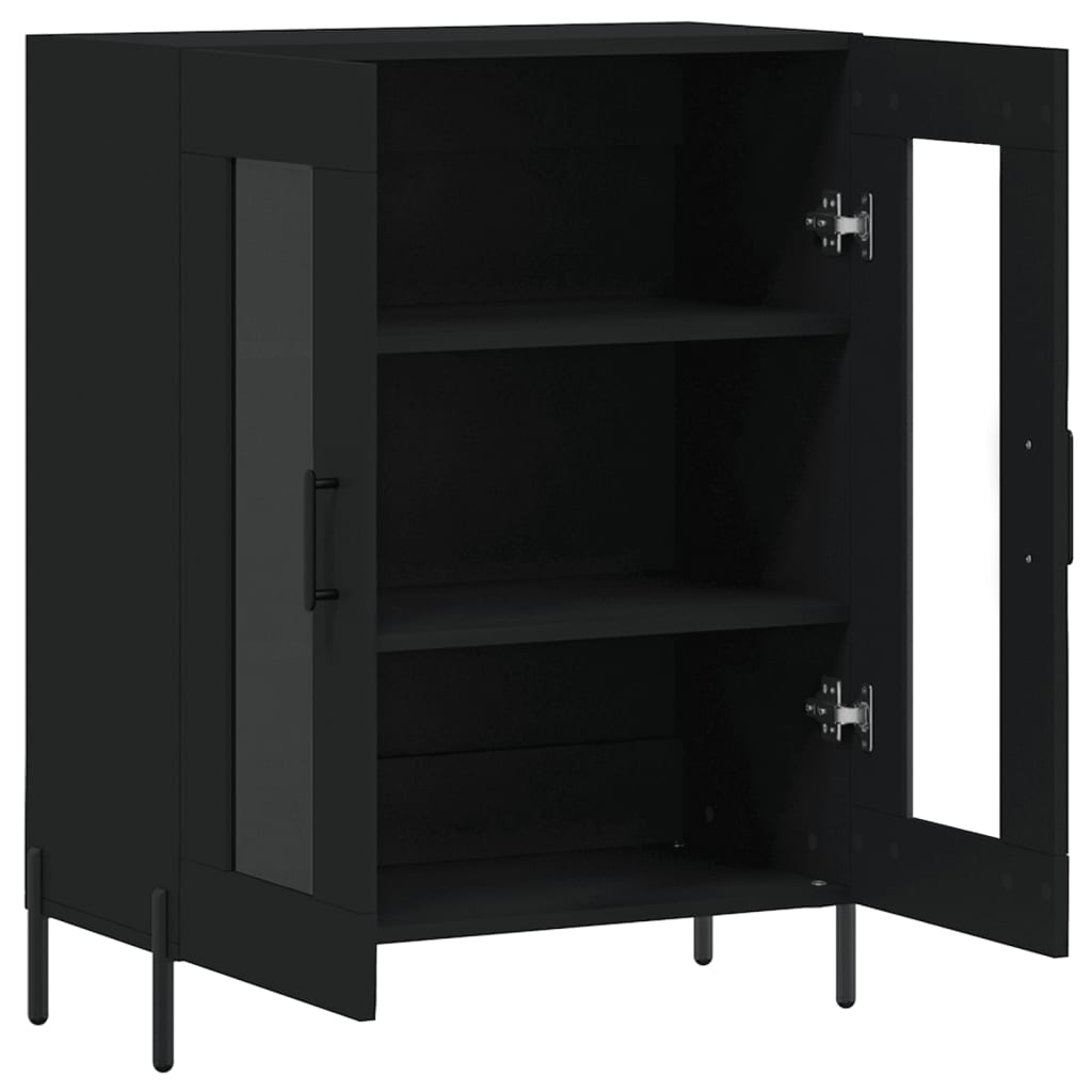 Sideboard Black 69.5x34x90 cm Engineered Wood