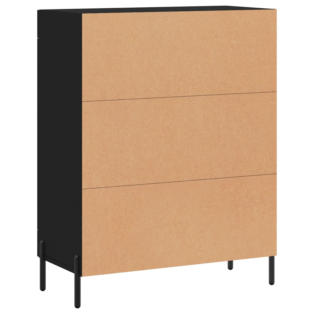 Sideboard Black 69.5x34x90 cm Engineered Wood