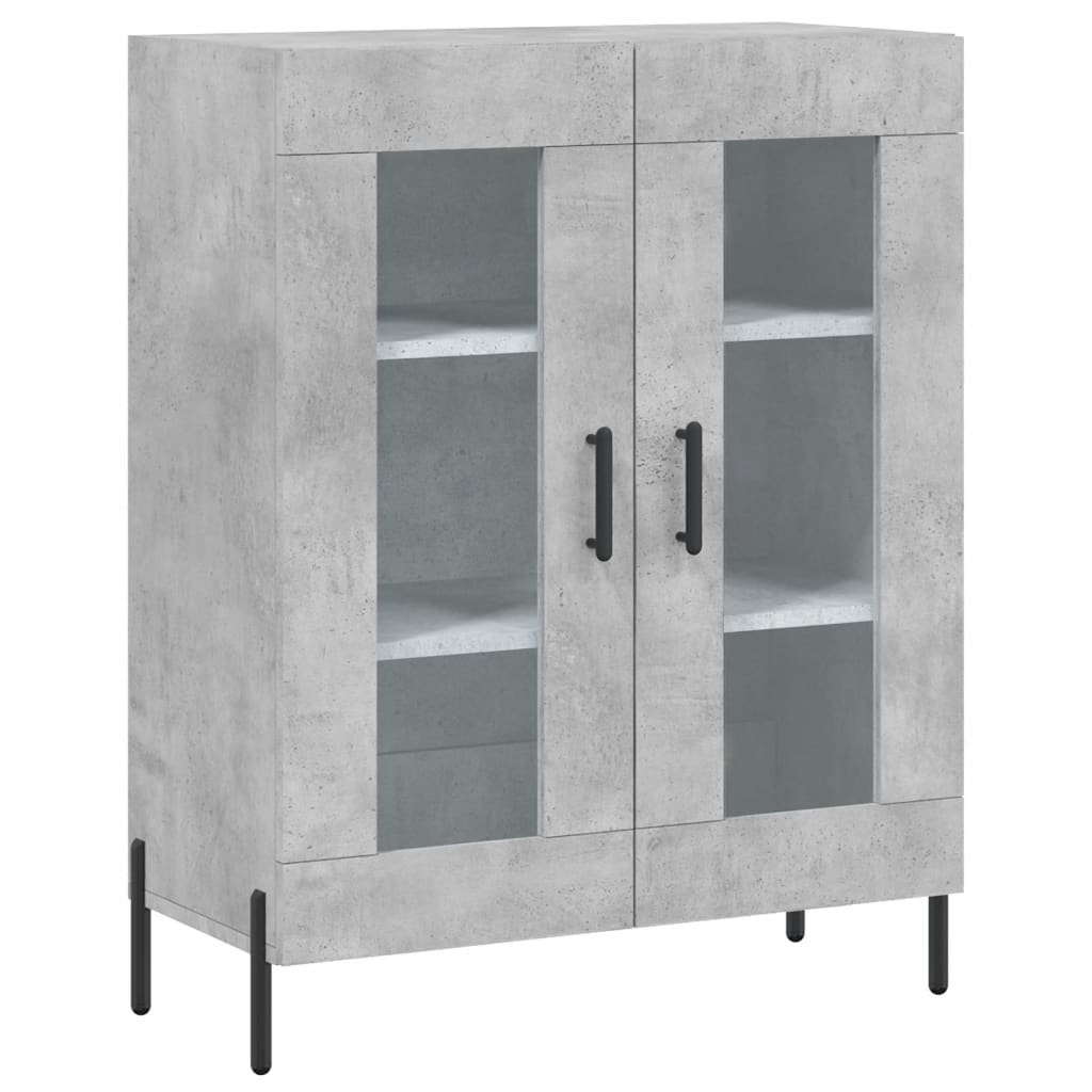 Sideboard Concrete Grey 69.5x34x90 cm Engineered Wood