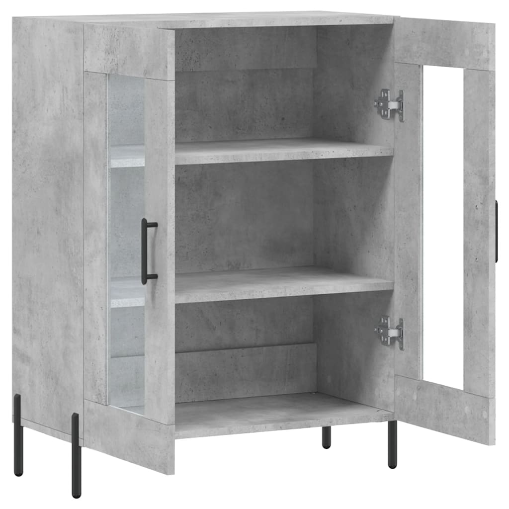 Sideboard Concrete Grey 69.5x34x90 cm Engineered Wood